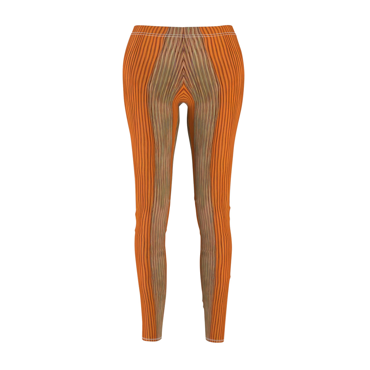 Candystripe Tangerine Leggings - Front View 2